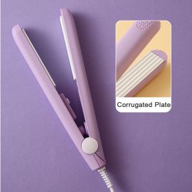 2024 Best Sell Mini Hair Curler Fluffy Splint Flat Iron Curling Corrugated Plate Pro Electric Hair Crimper For All Hair Lengths (Plug Type: AU, Color: Purple Hotsale)