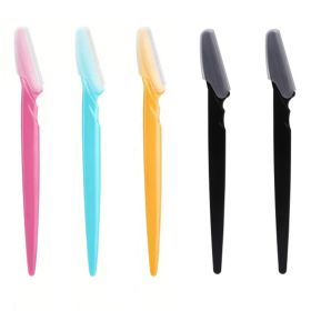 5/10/30/40pcsbrow Razor and Face Razor for Women and Men, Eyebrow Hair Trimmer and Shaver with Protective Cover,Safe (Color: 5pcs Multicolor)