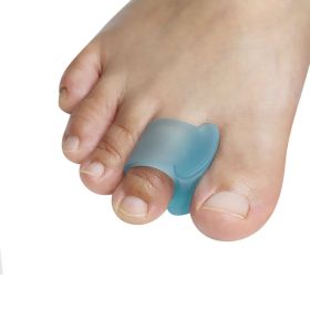 Pexmen 2/4/10Pcs Soft Gel Toe Separators Toe Spacers Bunion Corrector for Overlapping Hallux Valgus and Hammertoe Foot Care Tool (Color: Blue-2Pcs)