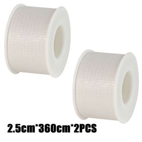 2/4PCS Micropore Eyelash Tape Lashes Lifting Tapes Under Eyes Breathable Easy To Tear Medical Tapes Eyelash Extension Supplies (Color: White 2.5x360cm 2pc)