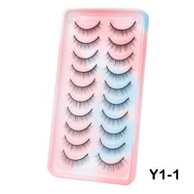 AYRMILLA 5/20Pairs 3D Mink Lashes Natural False Eyelashes Dramatic Thick Fake Eyelash Extension Faux Cils Wholesale Makeup Tools (Color: 10Pairs-CY1)