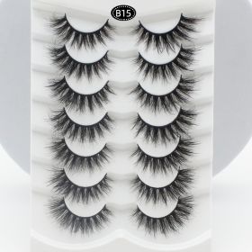 AYRMILLA 5/20Pairs 3D Mink Lashes Natural False Eyelashes Dramatic Thick Fake Eyelash Extension Faux Cils Wholesale Makeup Tools (Color: 7Pairs-B15)